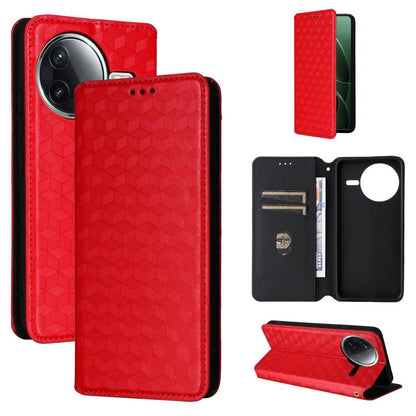 Cubic Grid Texture Flip Leather Phone Case, For Redmi K90 5G / Poco F8 Pro, For Redmi Note 15 Pro 5G Global 163.6mm, For Redmi 15 5G Global / 15 4G SEA 169mm, For Redmi 15 5G / 4G EU 171mm, For Redmi A5 4G 173.3mm                                       ...