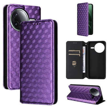 Cubic Grid Texture Flip Leather Phone Case, For Redmi K90 5G / Poco F8 Pro, For Redmi Note 15 Pro 5G Global 163.6mm, For Redmi 15 5G Global / 15 4G SEA 169mm, For Redmi 15 5G / 4G EU 171mm, For Redmi A5 4G 173.3mm                                       ...