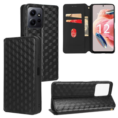 Cubic Grid Texture Flip Leather Phone Case, For Redmi Note 13 Pro 4G Global, For Redmi A3, For Redmi 13C 5G / 13R 5G, For Redmi Note 13 4G, For Redmi K70E / Xiaomi Poco X6 Pro, For Redmi Note 13R Pro 5G, For Redmi Note 13 5G, For Redmi Note 13 Pro+ 5G ...