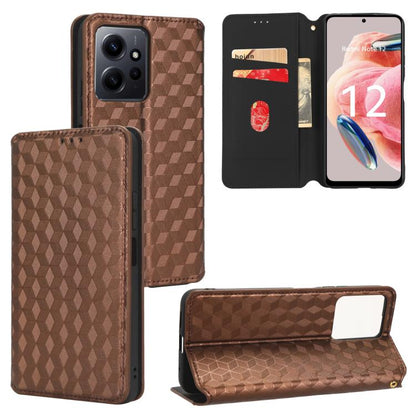 Cubic Grid Texture Flip Leather Phone Case, For Redmi Note 13 Pro 4G Global, For Redmi A3, For Redmi 13C 5G / 13R 5G, For Redmi Note 13 4G, For Redmi K70E / Xiaomi Poco X6 Pro, For Redmi Note 13R Pro 5G, For Redmi Note 13 5G, For Redmi Note 13 Pro+ 5G ...