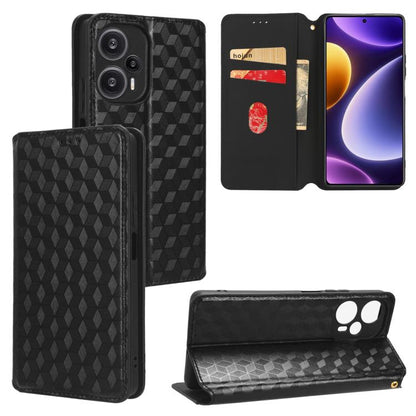 Cubic Grid Texture Flip Leather Phone Case, For Redmi Note 13 Pro 4G Global, For Redmi A3, For Redmi 13C 5G / 13R 5G, For Redmi Note 13 4G, For Redmi K70E / Xiaomi Poco X6 Pro, For Redmi Note 13R Pro 5G, For Redmi Note 13 5G, For Redmi Note 13 Pro+ 5G ...