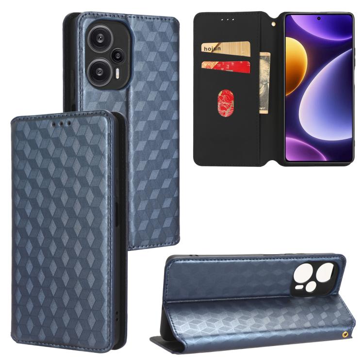 Cubic Grid Texture Flip Leather Phone Case, For Redmi Note 13 Pro 4G Global, For Redmi A3, For Redmi 13C 5G / 13R 5G, For Redmi Note 13 4G, For Redmi K70E / Xiaomi Poco X6 Pro, For Redmi Note 13R Pro 5G, For Redmi Note 13 5G, For Redmi Note 13 Pro+ 5G ...