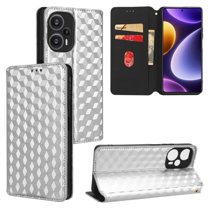 Cubic Grid Texture Flip Leather Phone Case, For Redmi Note 13 Pro 4G Global, For Redmi A3, For Redmi 13C 5G / 13R 5G, For Redmi Note 13 4G, For Redmi K70E / Xiaomi Poco X6 Pro, For Redmi Note 13R Pro 5G, For Redmi Note 13 5G, For Redmi Note 13 Pro+ 5G ...