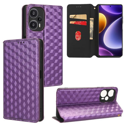 Cubic Grid Texture Flip Leather Phone Case, For Redmi Note 13 Pro 4G Global, For Redmi A3, For Redmi 13C 5G / 13R 5G, For Redmi Note 13 4G, For Redmi K70E / Xiaomi Poco X6 Pro, For Redmi Note 13R Pro 5G, For Redmi Note 13 5G, For Redmi Note 13 Pro+ 5G ...