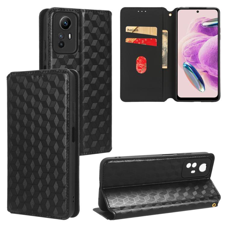 Cubic Grid Texture Flip Leather Phone Case, For Redmi Note 13 Pro 4G Global, For Redmi A3, For Redmi 13C 5G / 13R 5G, For Redmi Note 13 4G, For Redmi K70E / Xiaomi Poco X6 Pro, For Redmi Note 13R Pro 5G, For Redmi Note 13 5G, For Redmi Note 13 Pro+ 5G ...
