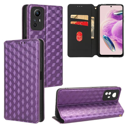 Cubic Grid Texture Flip Leather Phone Case, For Redmi Note 13 Pro 4G Global, For Redmi A3, For Redmi 13C 5G / 13R 5G, For Redmi Note 13 4G, For Redmi K70E / Xiaomi Poco X6 Pro, For Redmi Note 13R Pro 5G, For Redmi Note 13 5G, For Redmi Note 13 Pro+ 5G ...