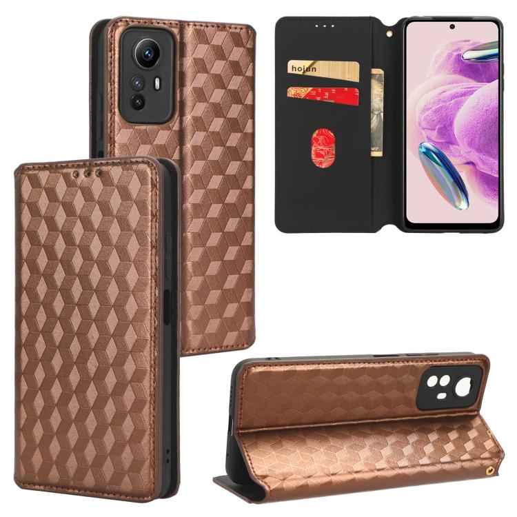 Cubic Grid Texture Flip Leather Phone Case, For Redmi Note 13 Pro 4G Global, For Redmi A3, For Redmi 13C 5G / 13R 5G, For Redmi Note 13 4G, For Redmi K70E / Xiaomi Poco X6 Pro, For Redmi Note 13R Pro 5G, For Redmi Note 13 5G, For Redmi Note 13 Pro+ 5G ...