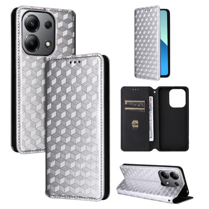 Cubic Grid Texture Flip Leather Phone Case, For Redmi Note 13 Pro 4G Global, For Redmi A3, For Redmi 13C 5G / 13R 5G, For Redmi Note 13 4G, For Redmi K70E / Xiaomi Poco X6 Pro, For Redmi Note 13R Pro 5G, For Redmi Note 13 5G, For Redmi Note 13 Pro+ 5G ...