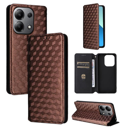 Cubic Grid Texture Flip Leather Phone Case, For Redmi Note 13 Pro 4G Global, For Redmi A3, For Redmi 13C 5G / 13R 5G, For Redmi Note 13 4G, For Redmi K70E / Xiaomi Poco X6 Pro, For Redmi Note 13R Pro 5G, For Redmi Note 13 5G, For Redmi Note 13 Pro+ 5G ...
