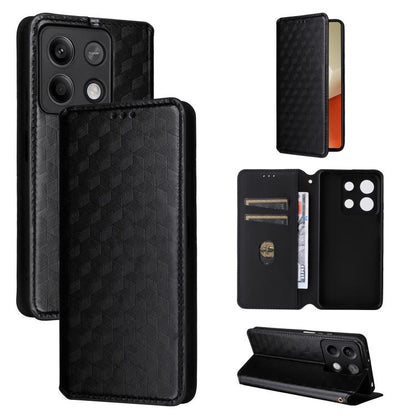 Cubic Grid Texture Flip Leather Phone Case, For Redmi Note 13 Pro 4G Global, For Redmi A3, For Redmi 13C 5G / 13R 5G, For Redmi Note 13 4G, For Redmi K70E / Xiaomi Poco X6 Pro, For Redmi Note 13R Pro 5G, For Redmi Note 13 5G, For Redmi Note 13 Pro+ 5G ...