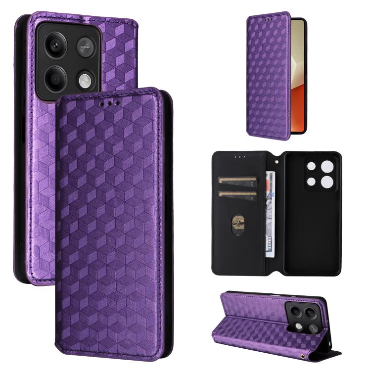 Cubic Grid Texture Flip Leather Phone Case, For Redmi Note 13 Pro 4G Global, For Redmi A3, For Redmi 13C 5G / 13R 5G, For Redmi Note 13 4G, For Redmi K70E / Xiaomi Poco X6 Pro, For Redmi Note 13R Pro 5G, For Redmi Note 13 5G, For Redmi Note 13 Pro+ 5G ...