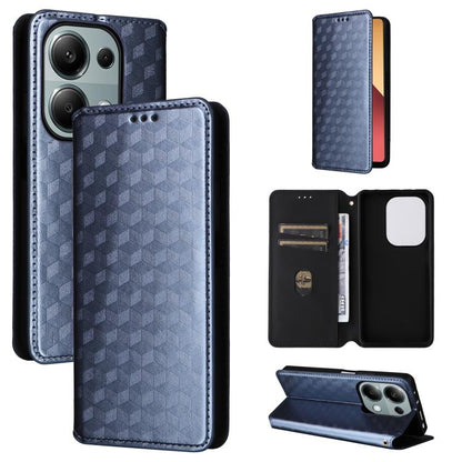 Cubic Grid Texture Flip Leather Phone Case, For Redmi Note 13 Pro 4G Global, For Redmi A3, For Redmi 13C 5G / 13R 5G, For Redmi Note 13 4G, For Redmi K70E / Xiaomi Poco X6 Pro, For Redmi Note 13R Pro 5G, For Redmi Note 13 5G, For Redmi Note 13 Pro+ 5G ...
