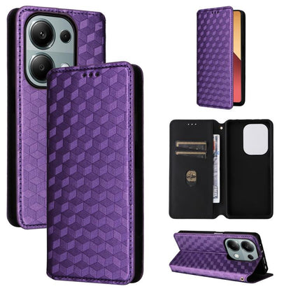Cubic Grid Texture Flip Leather Phone Case, For Redmi Note 13 Pro 4G Global, For Redmi A3, For Redmi 13C 5G / 13R 5G, For Redmi Note 13 4G, For Redmi K70E / Xiaomi Poco X6 Pro, For Redmi Note 13R Pro 5G, For Redmi Note 13 5G, For Redmi Note 13 Pro+ 5G ...