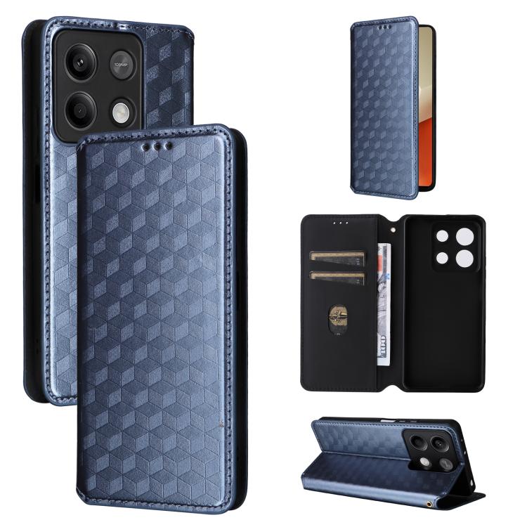 Cubic Grid Texture Flip Leather Phone Case, For Redmi Note 13 Pro 4G Global, For Redmi A3, For Redmi 13C 5G / 13R 5G, For Redmi Note 13 4G, For Redmi K70E / Xiaomi Poco X6 Pro, For Redmi Note 13R Pro 5G, For Redmi Note 13 5G, For Redmi Note 13 Pro+ 5G ...