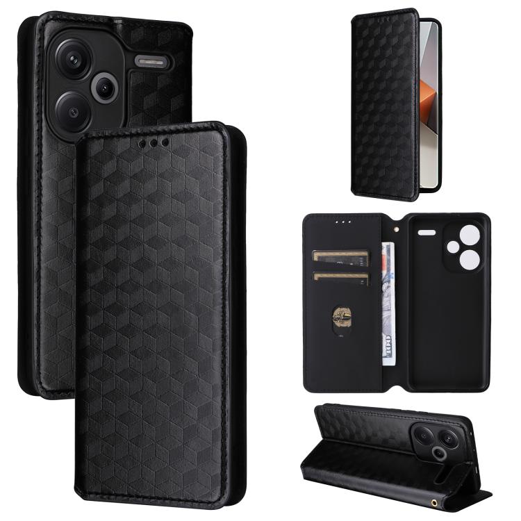 Cubic Grid Texture Flip Leather Phone Case, For Redmi Note 13 Pro 4G Global, For Redmi A3, For Redmi 13C 5G / 13R 5G, For Redmi Note 13 4G, For Redmi K70E / Xiaomi Poco X6 Pro, For Redmi Note 13R Pro 5G, For Redmi Note 13 5G, For Redmi Note 13 Pro+ 5G ...
