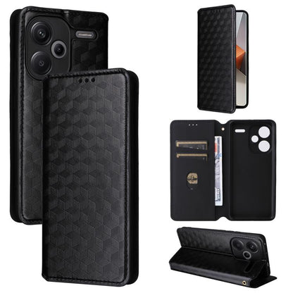 Cubic Grid Texture Flip Leather Phone Case, For Redmi Note 13 Pro 4G Global, For Redmi A3, For Redmi 13C 5G / 13R 5G, For Redmi Note 13 4G, For Redmi K70E / Xiaomi Poco X6 Pro, For Redmi Note 13R Pro 5G, For Redmi Note 13 5G, For Redmi Note 13 Pro+ 5G ...