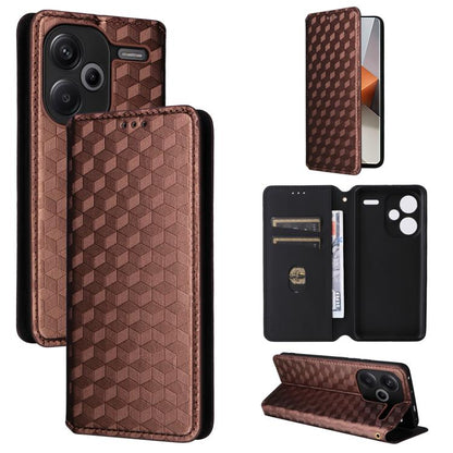 Cubic Grid Texture Flip Leather Phone Case, For Redmi Note 13 Pro 4G Global, For Redmi A3, For Redmi 13C 5G / 13R 5G, For Redmi Note 13 4G, For Redmi K70E / Xiaomi Poco X6 Pro, For Redmi Note 13R Pro 5G, For Redmi Note 13 5G, For Redmi Note 13 Pro+ 5G ...