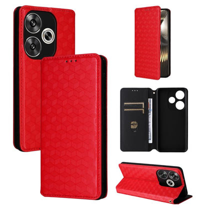 Cubic Grid Texture Flip Leather Phone Case, For Redmi K90 5G / Poco F8 Pro, For Redmi Note 15 Pro 5G Global 163.6mm, For Redmi 15 5G Global / 15 4G SEA 169mm, For Redmi 15 5G / 4G EU 171mm, For Redmi A5 4G 173.3mm                                       ...