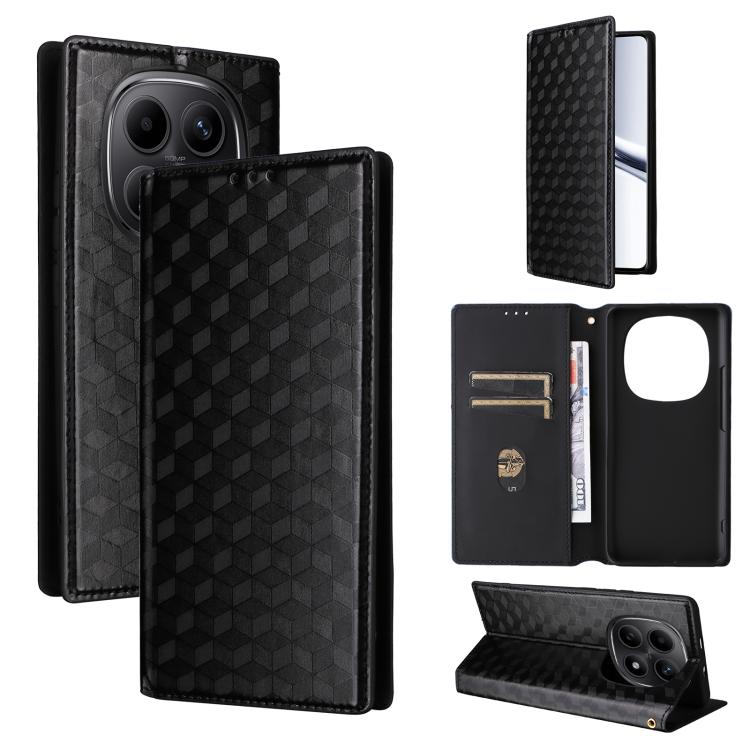 Cubic Grid Texture Flip Leather Phone Case, For Redmi 17 5G / 4G Global 170mm / Poco M8x, For Redmi Note 17 5G / 4G Global / 5G India 169.7mm, For Redmi 17C 5G, For Redmi Note 17 Pro+ 5G Global 163.4mm, For Redmi K100 Pro Max 5G / Poco F9 Ultra 5G     ...