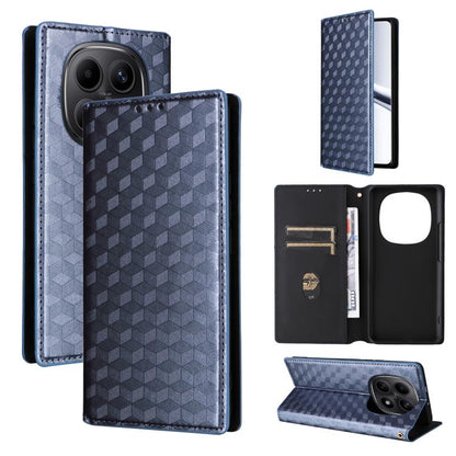 Cubic Grid Texture Flip Leather Phone Case, For Redmi 17 5G / 4G Global 170mm / Poco M8x, For Redmi Note 17 5G / 4G Global / 5G India 169.7mm, For Redmi 17C 5G, For Redmi Note 17 Pro+ 5G Global 163.4mm, For Redmi K100 Pro Max 5G / Poco F9 Ultra 5G     ...