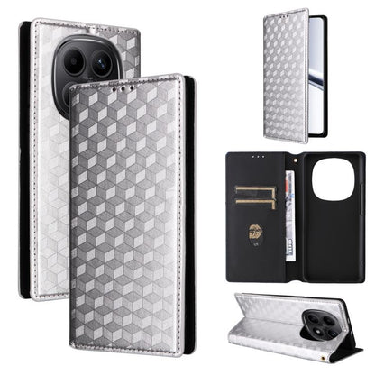 Cubic Grid Texture Flip Leather Phone Case, For Redmi 17 5G / 4G Global 170mm / Poco M8x, For Redmi Note 17 5G / 4G Global / 5G India 169.7mm, For Redmi 17C 5G, For Redmi Note 17 Pro+ 5G Global 163.4mm, For Redmi K100 Pro Max 5G / Poco F9 Ultra 5G     ...