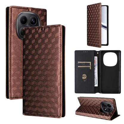 Cubic Grid Texture Flip Leather Phone Case, For Redmi 17 5G / 4G Global 170mm / Poco M8x, For Redmi Note 17 5G / 4G Global / 5G India 169.7mm, For Redmi 17C 5G, For Redmi Note 17 Pro+ 5G Global 163.4mm, For Redmi K100 Pro Max 5G / Poco F9 Ultra 5G     ...
