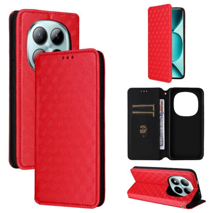 Cubic Grid Texture Flip Leather Phone Case, For Redmi 17 5G / 4G Global 170mm / Poco M8x, For Redmi Note 17 5G / 4G Global / 5G India 169.7mm, For Redmi 17C 5G, For Redmi Note 17 Pro+ 5G Global 163.4mm, For Redmi K100 Pro Max 5G / Poco F9 Ultra 5G     ...