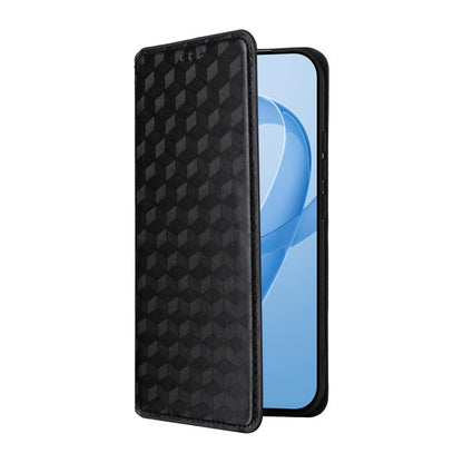 Cubic Grid Texture Flip Leather Phone Case, For Redmi K90 5G / Poco F8 Pro, For Redmi Note 15 Pro 5G Global 163.6mm, For Redmi 15 5G Global / 15 4G SEA 169mm, For Redmi 15 5G / 4G EU 171mm, For Redmi A5 4G 173.3mm                                       ...