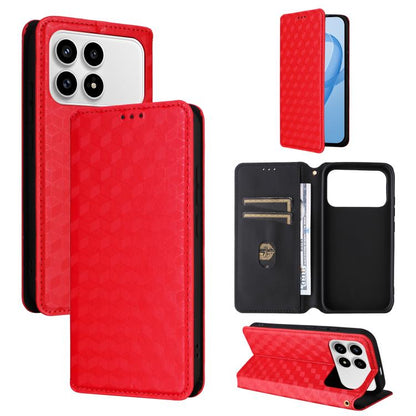 Cubic Grid Texture Flip Leather Phone Case, For Redmi K90 5G / Poco F8 Pro, For Redmi Note 15 Pro 5G Global 163.6mm, For Redmi 15 5G Global / 15 4G SEA 169mm, For Redmi 15 5G / 4G EU 171mm, For Redmi A5 4G 173.3mm                                       ...