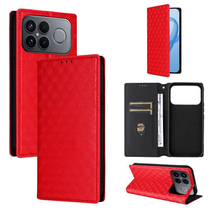 Cubic Grid Texture Flip Leather Phone Case, For Redmi 17 5G / 4G Global 170mm / Poco M8x, For Redmi Note 17 5G / 4G Global / 5G India 169.7mm, For Redmi 17C 5G, For Redmi Note 17 Pro+ 5G Global 163.4mm, For Redmi K100 Pro Max 5G / Poco F9 Ultra 5G     ...