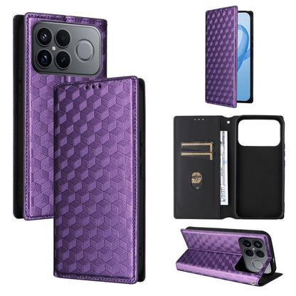 Cubic Grid Texture Flip Leather Phone Case, For Redmi 17 5G / 4G Global 170mm / Poco M8x, For Redmi Note 17 5G / 4G Global / 5G India 169.7mm, For Redmi 17C 5G, For Redmi Note 17 Pro+ 5G Global 163.4mm, For Redmi K100 Pro Max 5G / Poco F9 Ultra 5G     ...