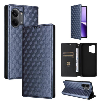 Cubic Grid Texture Flip Leather Phone Case, For Redmi 17 5G / 4G Global 170mm / Poco M8x, For Redmi Note 17 5G / 4G Global / 5G India 169.7mm, For Redmi 17C 5G, For Redmi Note 17 Pro+ 5G Global 163.4mm, For Redmi K100 Pro Max 5G / Poco F9 Ultra 5G     ...