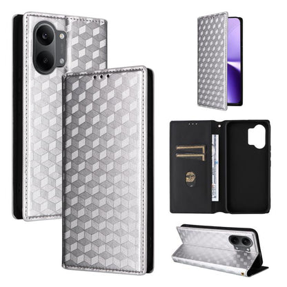 Cubic Grid Texture Flip Leather Phone Case, For Redmi 17 5G / 4G Global 170mm / Poco M8x, For Redmi Note 17 5G / 4G Global / 5G India 169.7mm, For Redmi 17C 5G, For Redmi Note 17 Pro+ 5G Global 163.4mm, For Redmi K100 Pro Max 5G / Poco F9 Ultra 5G     ...
