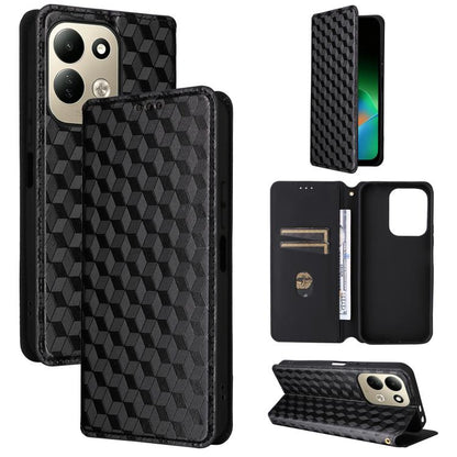 Cubic Grid Texture Flip Leather Phone Case, For Redmi 17 5G / 4G Global 170mm / Poco M8x, For Redmi Note 17 5G / 4G Global / 5G India 169.7mm, For Redmi 17C 5G, For Redmi Note 17 Pro+ 5G Global 163.4mm, For Redmi K100 Pro Max 5G / Poco F9 Ultra 5G     ...