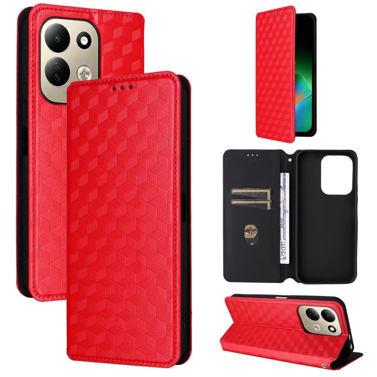 Cubic Grid Texture Flip Leather Phone Case, For Redmi 17 5G / 4G Global 170mm / Poco M8x, For Redmi Note 17 5G / 4G Global / 5G India 169.7mm, For Redmi 17C 5G, For Redmi Note 17 Pro+ 5G Global 163.4mm, For Redmi K100 Pro Max 5G / Poco F9 Ultra 5G     ...