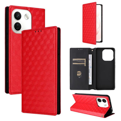 Cubic Grid Texture Flip Leather Phone Case, For Redmi 17 5G / 4G Global 170mm / Poco M8x, For Redmi Note 17 5G / 4G Global / 5G India 169.7mm, For Redmi 17C 5G, For Redmi Note 17 Pro+ 5G Global 163.4mm, For Redmi K100 Pro Max 5G / Poco F9 Ultra 5G     ...
