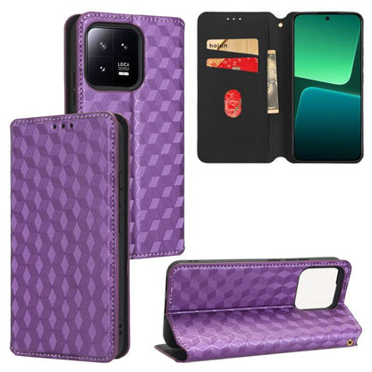 Cubic Grid Texture Flip Leather Phone Case, For Xiaomi Poco C65 4G / Redmi 13C 4G, For Xiaomi 14 Pro, For Xiaomi 14, For Xiaomi Poco M6 Pro 5G / Redmi 12 5G, For Xiaomi 13T 5G / 13T Pro 5G, For Xiaomi Poco F5 5G / Redmi Note 12 Turbo 5G                ...