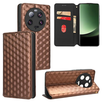 Cubic Grid Texture Flip Leather Phone Case, For Xiaomi Poco C65 4G / Redmi 13C 4G, For Xiaomi 14 Pro, For Xiaomi 14, For Xiaomi Poco M6 Pro 5G / Redmi 12 5G, For Xiaomi 13T 5G / 13T Pro 5G, For Xiaomi Poco F5 5G / Redmi Note 12 Turbo 5G                ...