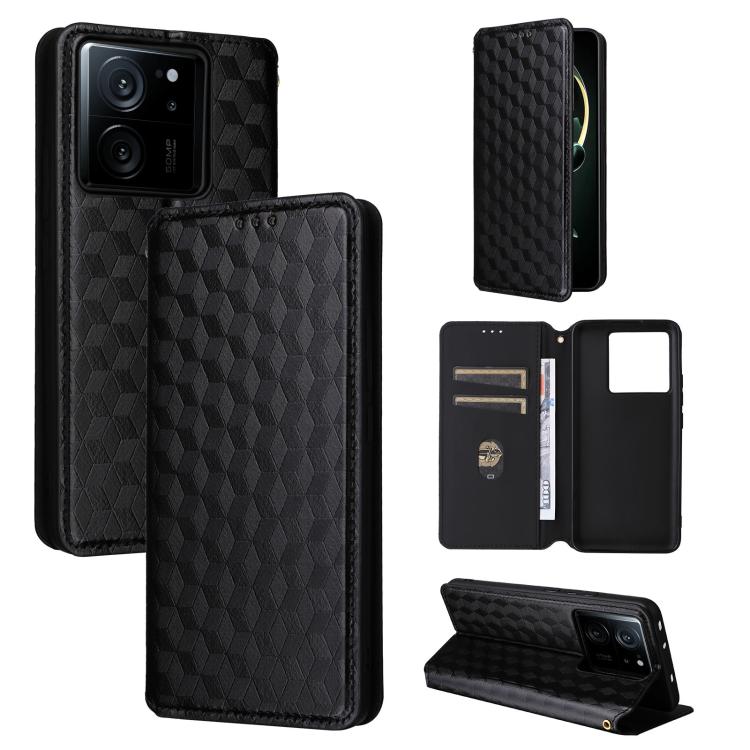 Cubic Grid Texture Flip Leather Phone Case, For Xiaomi Poco C65 4G / Redmi 13C 4G, For Xiaomi 14 Pro, For Xiaomi 14, For Xiaomi Poco M6 Pro 5G / Redmi 12 5G, For Xiaomi 13T 5G / 13T Pro 5G, For Xiaomi Poco F5 5G / Redmi Note 12 Turbo 5G                ...