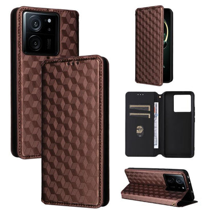 Cubic Grid Texture Flip Leather Phone Case, For Xiaomi Poco C65 4G / Redmi 13C 4G, For Xiaomi 14 Pro, For Xiaomi 14, For Xiaomi Poco M6 Pro 5G / Redmi 12 5G, For Xiaomi 13T 5G / 13T Pro 5G, For Xiaomi Poco F5 5G / Redmi Note 12 Turbo 5G                ...