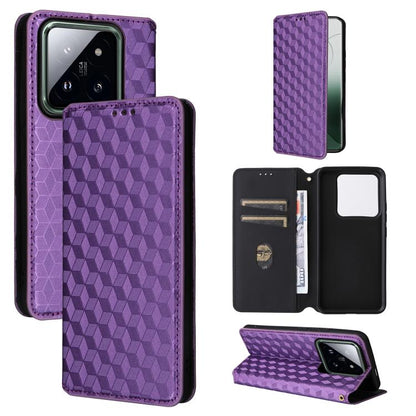 Cubic Grid Texture Flip Leather Phone Case, For Xiaomi Poco C65 4G / Redmi 13C 4G, For Xiaomi 14 Pro, For Xiaomi 14, For Xiaomi Poco M6 Pro 5G / Redmi 12 5G, For Xiaomi 13T 5G / 13T Pro 5G, For Xiaomi Poco F5 5G / Redmi Note 12 Turbo 5G                ...