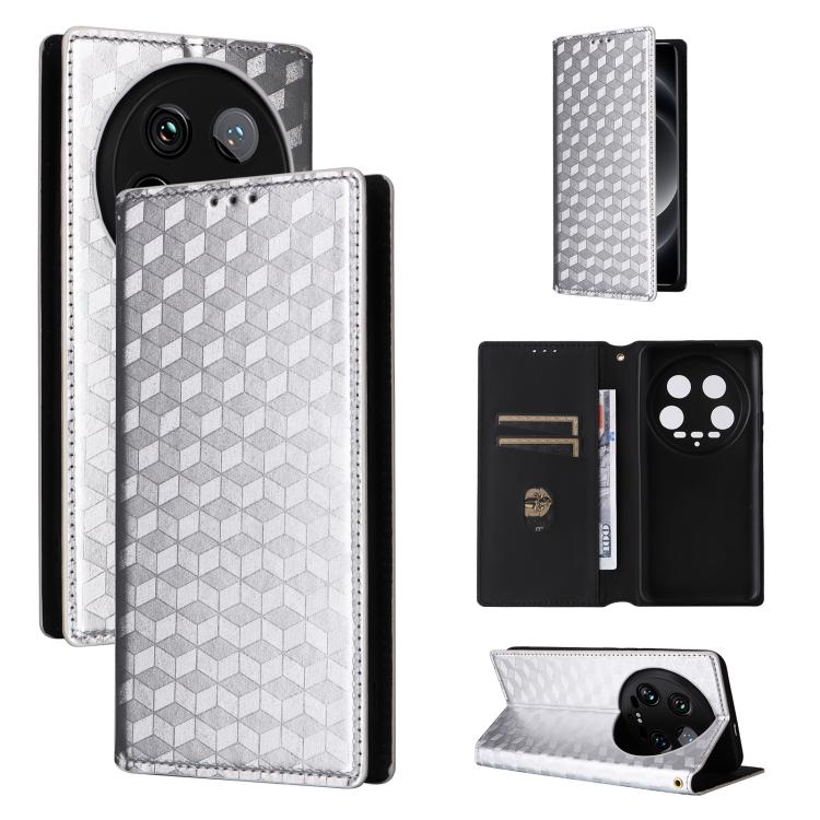 Cubic Grid Texture Flip Leather Phone Case, For Xiaomi Poco C95 Pro, For Xiaomi 17T Pro 5G, For Xiaomi 17T 5G, For Xiaomi Poco M7 4G 171mm, For Xiaomi Poco F7 Pro / F7 Ultra, For Xiaomi 15 Ultra, For Xiaomi Poco X7 Pro 5G / Redmi Turbo 4 5G            ...
