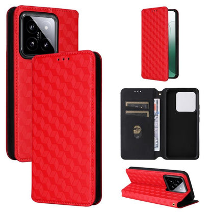 Cubic Grid Texture Flip Leather Phone Case, For Xiaomi Poco C65 4G / Redmi 13C 4G, For Xiaomi 14 Pro, For Xiaomi 14, For Xiaomi Poco M6 Pro 5G / Redmi 12 5G, For Xiaomi 13T 5G / 13T Pro 5G, For Xiaomi Poco F5 5G / Redmi Note 12 Turbo 5G                ...