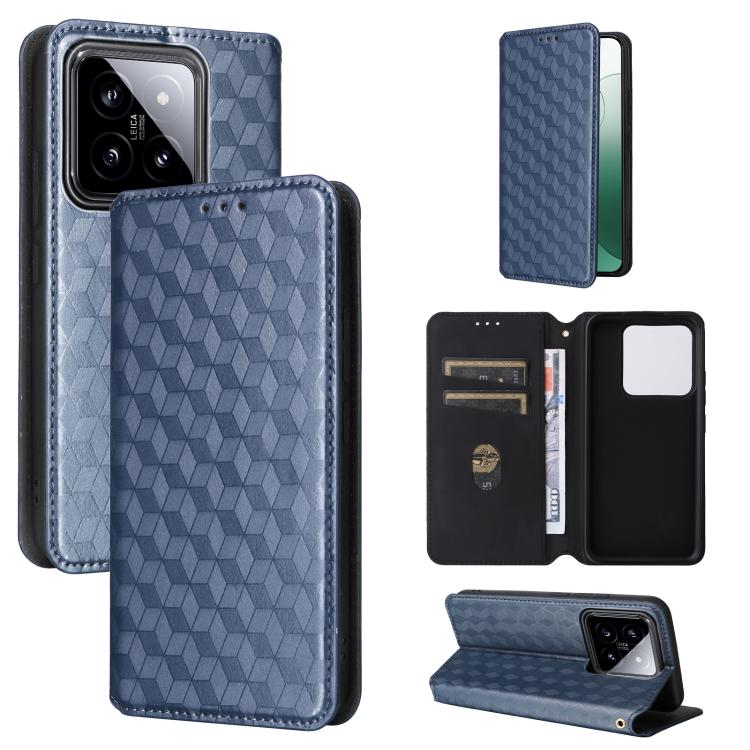 Cubic Grid Texture Flip Leather Phone Case, For Xiaomi Poco C65 4G / Redmi 13C 4G, For Xiaomi 14 Pro, For Xiaomi 14, For Xiaomi Poco M6 Pro 5G / Redmi 12 5G, For Xiaomi 13T 5G / 13T Pro 5G, For Xiaomi Poco F5 5G / Redmi Note 12 Turbo 5G                ...