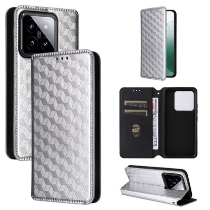 Cubic Grid Texture Flip Leather Phone Case, For Xiaomi Poco C65 4G / Redmi 13C 4G, For Xiaomi 14 Pro, For Xiaomi 14, For Xiaomi Poco M6 Pro 5G / Redmi 12 5G, For Xiaomi 13T 5G / 13T Pro 5G, For Xiaomi Poco F5 5G / Redmi Note 12 Turbo 5G                ...
