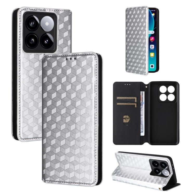 Cubic Grid Texture Flip Leather Phone Case, For Xiaomi Poco C95 Pro, For Xiaomi 17T Pro 5G, For Xiaomi 17T 5G, For Xiaomi Poco M7 4G 171mm, For Xiaomi Poco F7 Pro / F7 Ultra, For Xiaomi 15 Ultra, For Xiaomi Poco X7 Pro 5G / Redmi Turbo 4 5G            ...