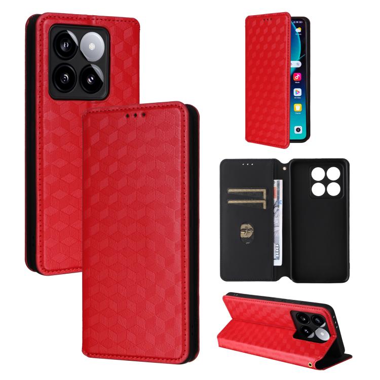 Cubic Grid Texture Flip Leather Phone Case, For Xiaomi Poco C95 Pro, For Xiaomi 17T Pro 5G, For Xiaomi 17T 5G, For Xiaomi Poco M7 4G 171mm, For Xiaomi Poco F7 Pro / F7 Ultra, For Xiaomi 15 Ultra, For Xiaomi Poco X7 Pro 5G / Redmi Turbo 4 5G            ...