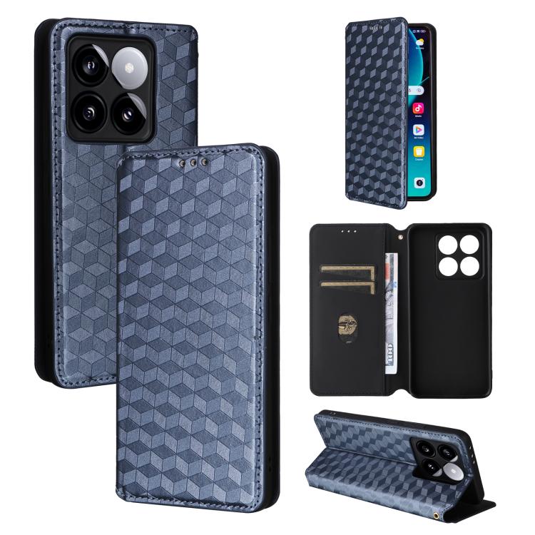 Cubic Grid Texture Flip Leather Phone Case, For Xiaomi Poco C95 Pro, For Xiaomi 17T Pro 5G, For Xiaomi 17T 5G, For Xiaomi Poco M7 4G 171mm, For Xiaomi Poco F7 Pro / F7 Ultra, For Xiaomi 15 Ultra, For Xiaomi Poco X7 Pro 5G / Redmi Turbo 4 5G            ...