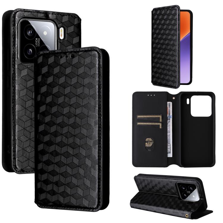 Cubic Grid Texture Flip Leather Phone Case, For Xiaomi Poco C95 Pro, For Xiaomi 17T Pro 5G, For Xiaomi 17T 5G, For Xiaomi Poco M7 4G 171mm, For Xiaomi Poco F7 Pro / F7 Ultra, For Xiaomi 15 Ultra, For Xiaomi Poco X7 Pro 5G / Redmi Turbo 4 5G            ...