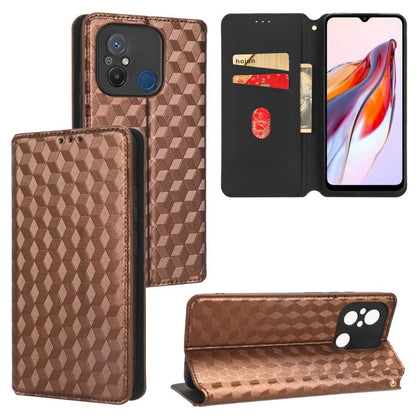 Cubic Grid Texture Flip Leather Phone Case, For Xiaomi Poco C65 4G / Redmi 13C 4G, For Xiaomi 14 Pro, For Xiaomi 14, For Xiaomi Poco M6 Pro 5G / Redmi 12 5G, For Xiaomi 13T 5G / 13T Pro 5G, For Xiaomi Poco F5 5G / Redmi Note 12 Turbo 5G                ...